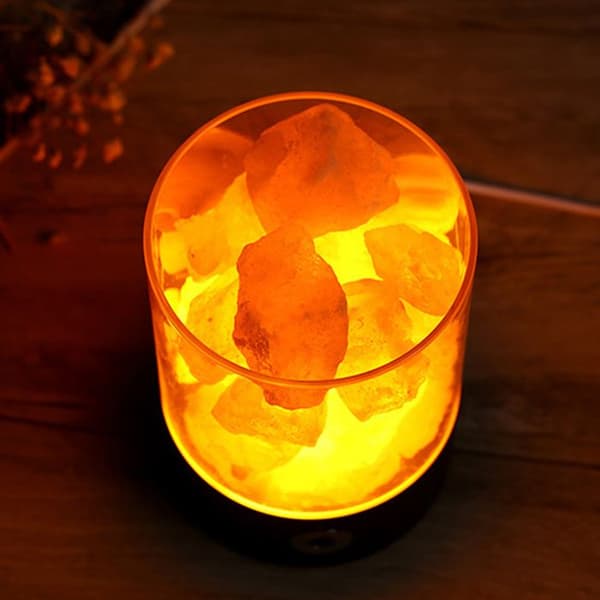 TD® himalaya saltstenslampa kristall touch usb-renare dekoration naturliga LED negativa joner färgglad bärbar bra hälsa