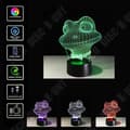 Miniatyrbild 2 av 4: TD® 3D-lampa LED Optisk Nattljus Groda Padda Huvud 7 skiftande färger Dekoration / Sovrum Kontor / ABS Akryl