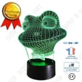 Miniatyrbild 1 av 4: TD® 3D-lampa LED Optisk Nattljus Groda Padda Huvud 7 skiftande färger Dekoration / Sovrum Kontor / ABS Akryl