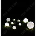 Miniatyrbild 4 av 4: TD® Night Light-Lamp 3D Moon Shape 2-färgs USB uppladdningsbar nattlampa Vackert känsligt ljus med träställ-20 cm