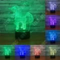 Miniatyrbild 4 av 4: TD® sovrumsdekorativ LED 3D Enhörningsformad nattlampa 7 färger Ändra Touch Control Sängbordslampa akryl