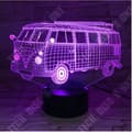 Miniatyrbild 3 av 4: TD® Nattljus 3D Visual Illusion Led Transparent Akryl Night LED 7 färgskiftande