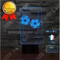 Miniatyrbild 1 av 4: TD® 3D Optisk LED Nattljus 3D LED Nattljus Fotbollsskjutning med 7 ljusa färger för heminredning Lam