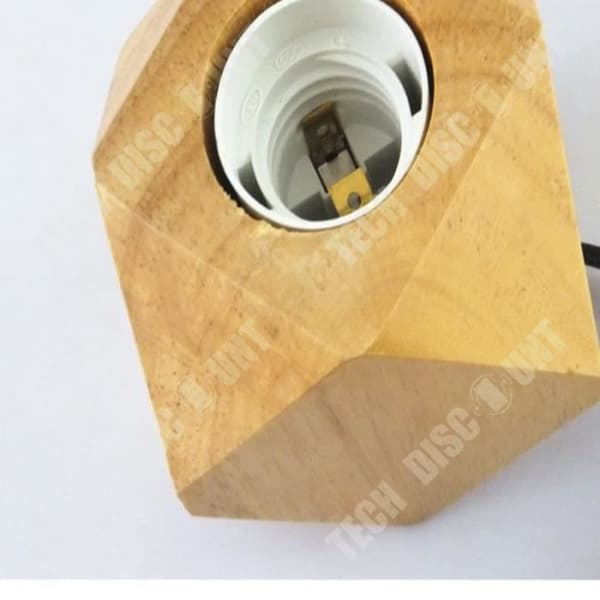 TD® Enkel och personlig bordslampa i massivt trä Nordic Wooden