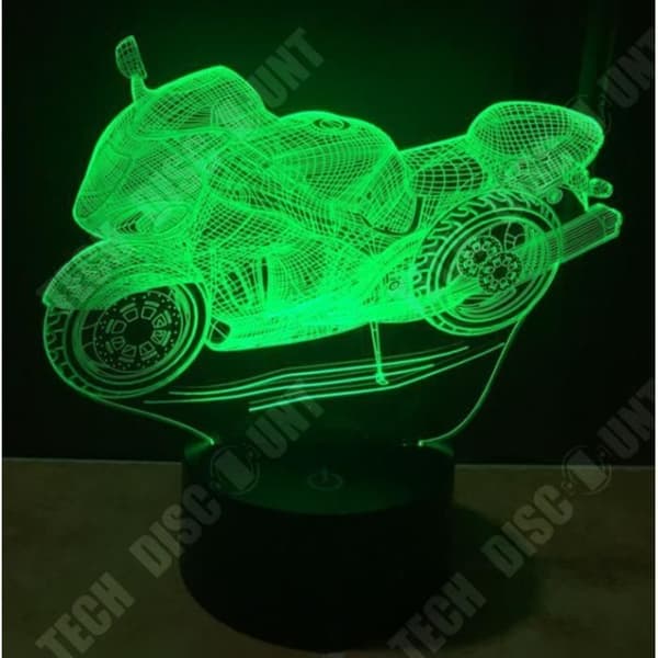 TD® 3D Optisk LED-nattlampa 3D LED-nattlampa med 7 färger för visualisering av heminredningslampa