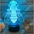Miniatyrbild 2 av 4: TD® Little Bee Dekorativ sängbordslampa