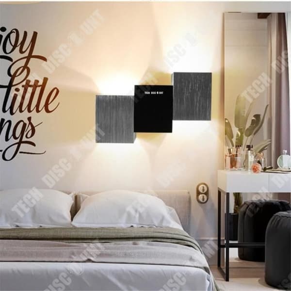 TD® Aluminium LED vägglampa modern belysning kreativ vägglampa vardagsrum sovrum dekoration lugnande varm bakgrundslampa