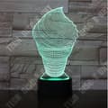 Miniatyrbild 2 av 4: TD® Ny 3D Glass Färgglad Liten Bordslampa Touch Present Qilin Glass Färgglad 3D Nattljus 3D Atmosfär Liten Lam