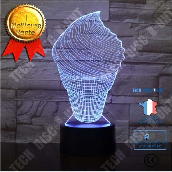 TD® Ny 3D Glass Färgglad Liten Bordslampa Touch Present Qilin Glass Färgglad 3D Nattljus 3D Atmosfär Liten Lam