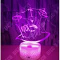 Miniatyrbild 3 av 4: TD® Optisk bordslampa dekorativ touch 7 färger optisk illusion rock'n'roll modell - låg förbrukning USB-kabel 3 AAA-batterier