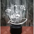 Miniatyrbild 2 av 4: TD® Optisk bordslampa dekorativ touch 7 färger optisk illusion rock'n'roll modell - låg förbrukning USB-kabel 3 AAA-batterier