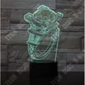Miniatyrbild 3 av 4: TD® Dekorativ USB-diamantring 7 färger Fjärrkontroll Optisk illusion 3D Night Light Visualization Bordsbordslampor 3D Glow L