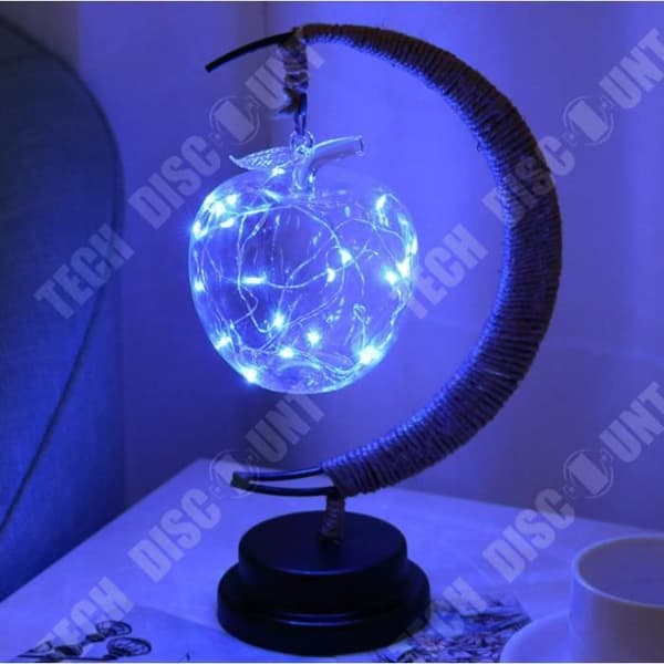 TD® BORDSLAMPA Blandad - Batterityp LED dekorativ lampa liten presentbordslampa - Blue WX™