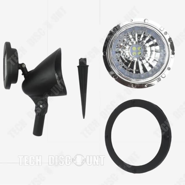 TD® Solar Utomhus Vitt Ljus Trädgård Gräsmatta Ground Spot Light Spot Light Power Energi Belysning Dekoration