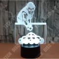 Miniatyrbild 2 av 4: TD® Dekorativ USB-biljard 7 färger Fjärrkontroll Optisk illusion Nattljus 3D-visualisering Bordsbordslampor 3D-glöd LED M
