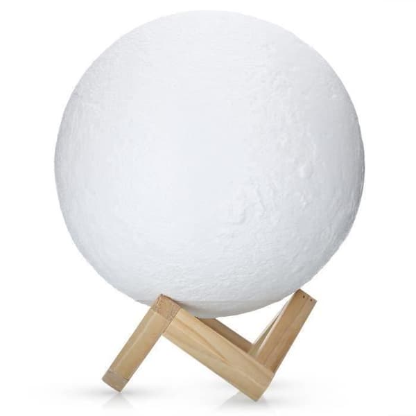 LED Moon Lamp 3D Dekoration - Touch Switch - 20 cm