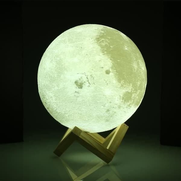 LED Moon Lamp 3D Dekoration - Touch Switch - 20 cm