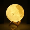 Miniatyrbild 1 av 4: LED Moon Lamp 3D Dekoration - Touch Switch - 20 cm