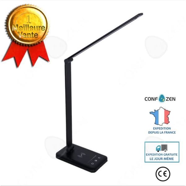 CONFO® Ögonskydd Aluminiumlegering Laddning Vikbar Fem-hastighetsdimning Touch Reading LED-bordslampa