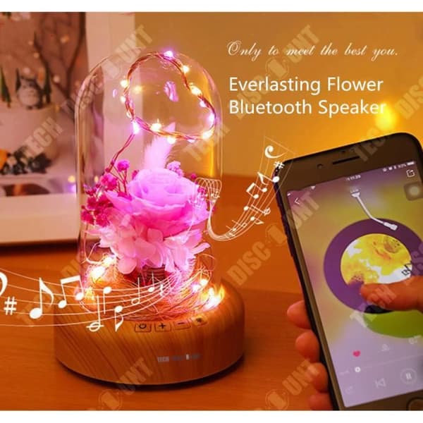 TD® Streamer Önskar Jul Micro-Landskap LED-present Barn Flicka Pojke Bluetooth USB Mjukt ljus Bordslampa Sängbordsdekoration