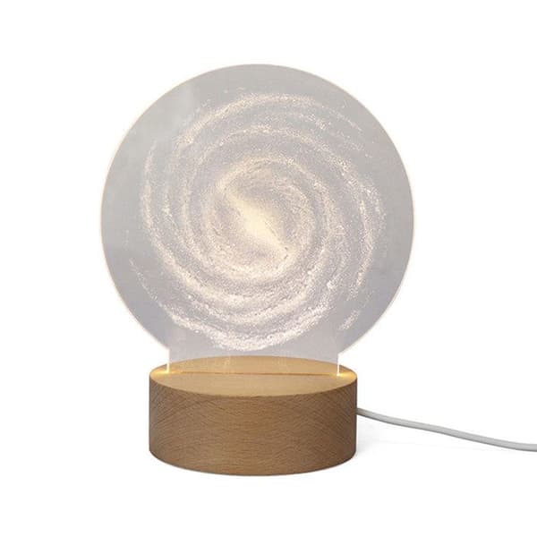 TD® Milky Way Akrylpanellampa LED Earth 3D skrivbordslampa Nattpresentlampa Nattlampa för heminredning