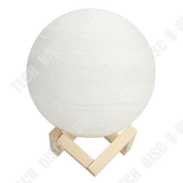 TD® Jupiter-formad bordslampa 3D LED-ljus bord planet utseende original inredningsarmatur
