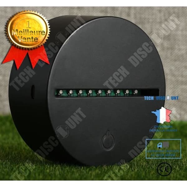 TD® 3D nattlampa Paris Saint-Germain fotboll illusion LED bordslampa 7 färg touch färg fjärrkontroll AM498