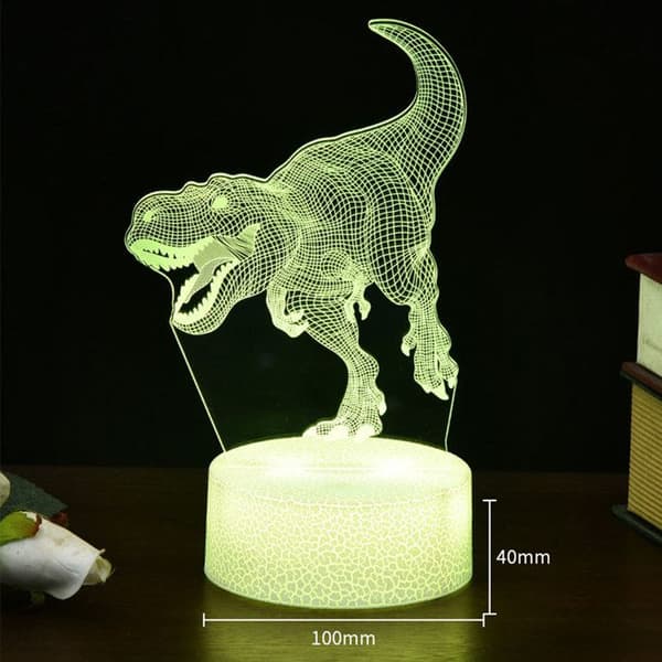 TD® 3D Night Light 16 justerbara färger Ögonvänligt ljus Fjärrkontroll + Touch Control