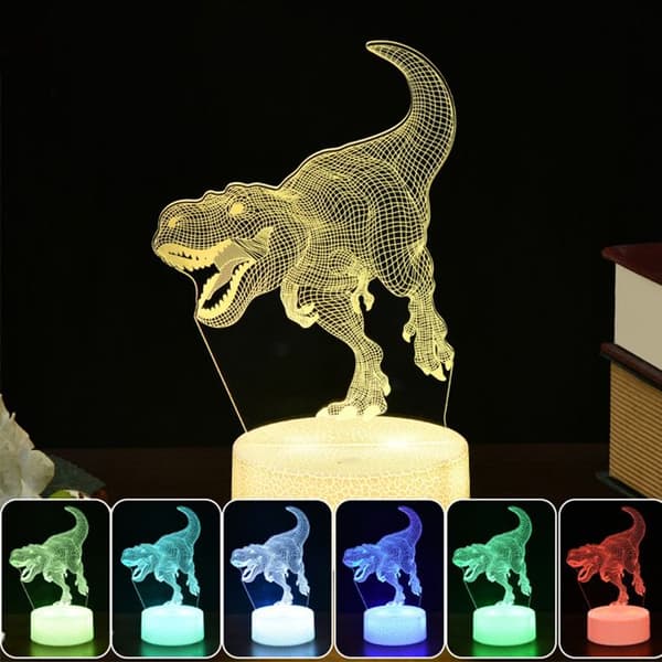 TD® 3D Night Light 16 justerbara färger Ögonvänligt ljus Fjärrkontroll + Touch Control