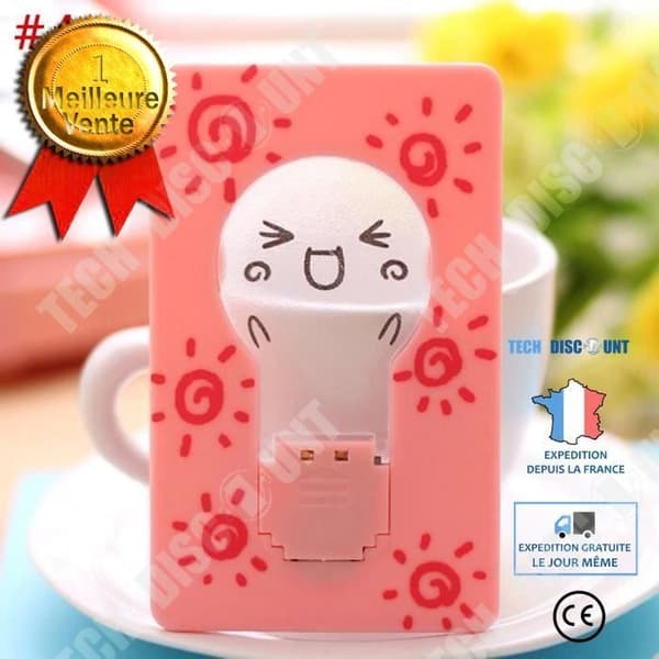 TD® Dekorativ bordslampa rosa söt leende ljus Kawaii liten lampa liten ljus design söt ljus leende utseende