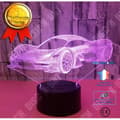 Miniatyrbild 1 av 4: TD® Optisk bordslampa dekorativ touch 7 färger optisk illusion - bilmodell - låg förbrukning USB-kabel eller 3 AAA-batterier
