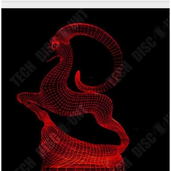 TD® Optisk bordslampa dekorativ touch 7 färger optisk illusion - getmodell - låg förbrukning USB-kabel eller 3 AAA-batterier