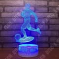 Miniatyrbild 2 av 4: TD® 3D Illusion Nattljus Spela Fotboll Form Touch Nattlampa 7 färger Ändra Led Bordslampa Dekor Hem Gåvor