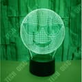 Miniatyrbild 2 av 4: TD® Dekorativ USB Cool Emoji 7 färger Fjärrkontroll Optisk illusion Nattljus 3D Visualisering Bordsbordslampor 3D Glow LED Lam