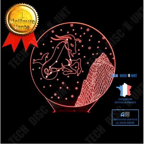 TD® Constellation Capricorn importerad akryl 3D Touch liten bordslampa