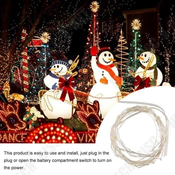 TD® LED-ljus girlandertråd deco USB-festprydnad (blå 5m)