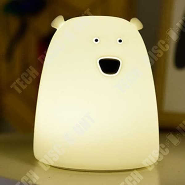 TD® Barn Baby Lamp Sovrum Söt Björn Silikon LED Nattljus/ Barnrum Nattlampa/Inredning