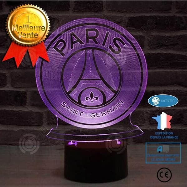 INN® 3D färgglad nattlampa Paris Night USB Creative Vision Touch Switch dekorativt ljus