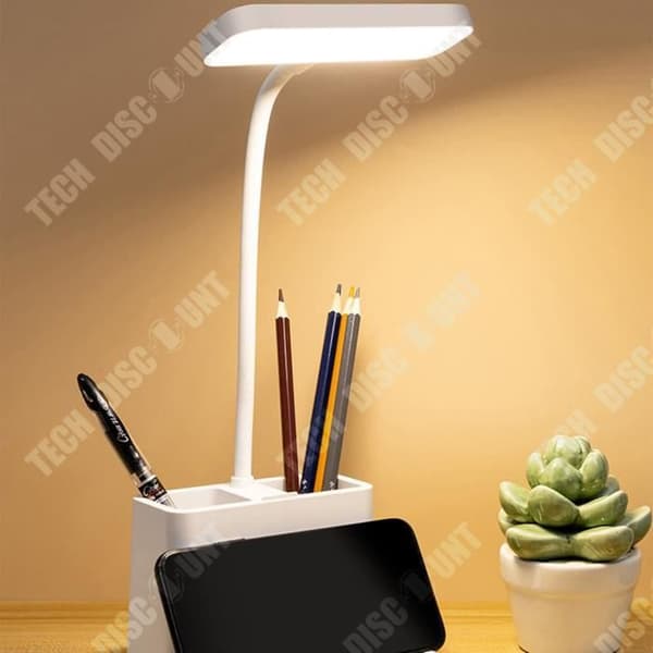 TD® LED skrivbordslampa med pennhållare för att lära lite nattlampa sovsal liten bordslampa sovrum sänglampa