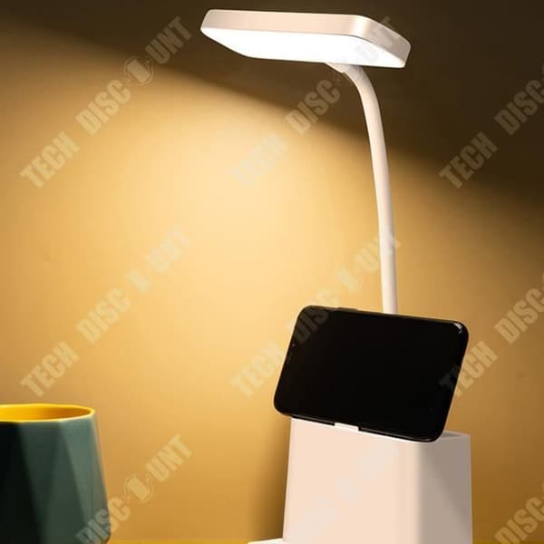 TD® LED skrivbordslampa med pennhållare för att lära lite nattlampa sovsal liten bordslampa sovrum sänglampa