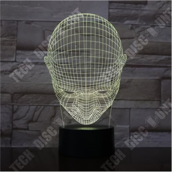 TD® Dekorativ USB Abstrakt 7 färger Fjärrkontroll Optisk illusion Nattljus 3D Visualisering Bordsbordslampor 3D Glow LED