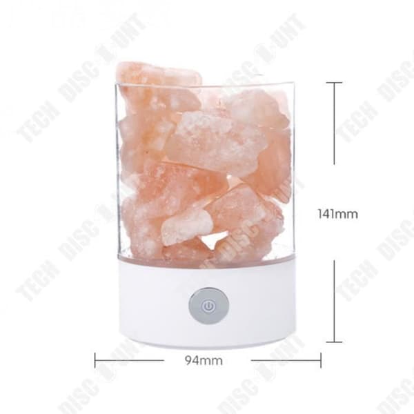 TD® Himalaya Saltkristalllampa Sängbord Läsande Barn Modern LED Trådlös Flicka Barn Pojke Nattlampa Deco
