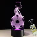 Miniatyrbild 1 av 4: TD® Optisk bordslampa dekorativ touch 7 färger optisk illusion - fotbollsmodell - låg förbrukning USB-kabel eller 3 AA-batterier