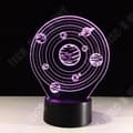 Miniatyrbild 1 av 4: TD® 3D LED-lampa Universum Planet/Bord Illusion Universum Skrivbord/7 färgskiftande/Nattljus Bordslampa Nattljus för barn