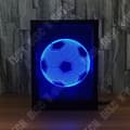 Miniatyrbild 3 av 4: TD® 3D LED-lampa Optisk Illusion Fotbollsform/Kreativ fotoram Nattljuspresent Visuell anmärkningsvärd effekt