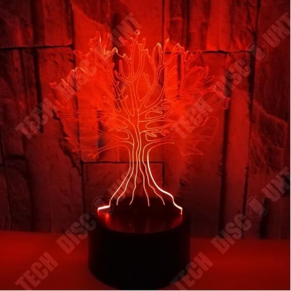 TD® 3D Big Tree Colorful Touch LED visuellt ljus
