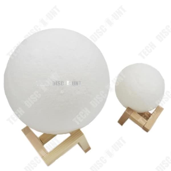 TD® Moon Touch-lampa Moonlight Nattlampa i sovrummet, 3D-uppladdningsbar strömbrytare Heminredning skrivbordslampa vid sängbord