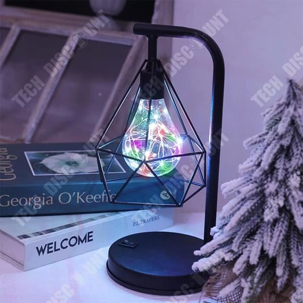 TD® LED smidesjärn modelleringslampa dekoration bordslampa jul kreativ nattlampa partihandel smidesjärn lampa prydnadslampa