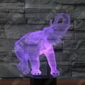Miniatyrbild 4 av 4: TD® 3D-lampa LED-ljus Elefantform / 7 färgförändringar Touch Switch LED Nattljus Akryldekoration Sängbord