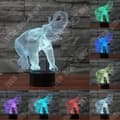 Miniatyrbild 2 av 4: TD® 3D-lampa LED-ljus Elefantform / 7 färgförändringar Touch Switch LED Nattljus Akryldekoration Sängbord